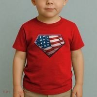 Super USA American Flag Toddler T-Shirt thumb 2