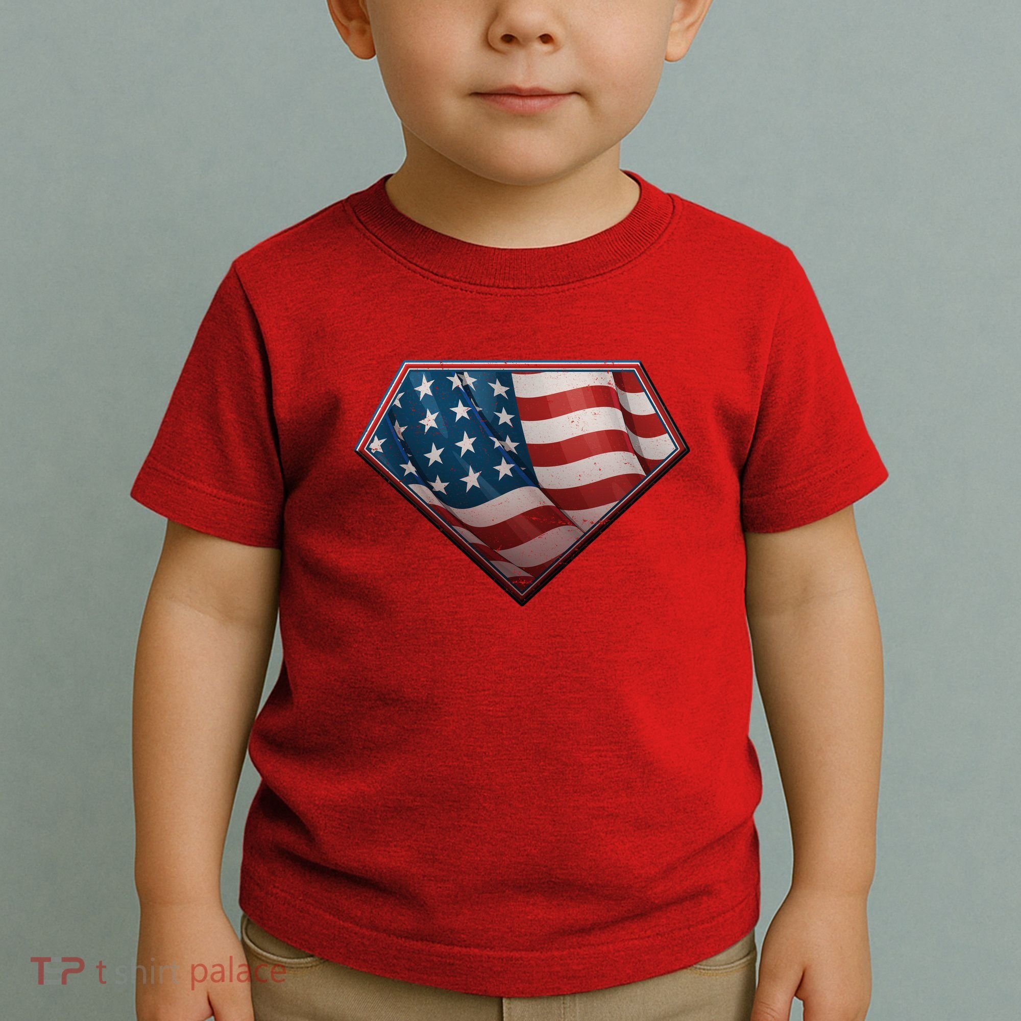 Super USA American Flag Toddler T-Shirt