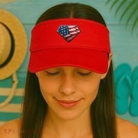 Super USA American Flag Visor thumb 2