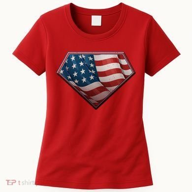 Super USA American Flag Women's T-Shirt
