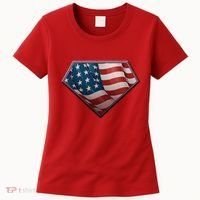 Super USA American Flag Women's T-Shirt thumb 0