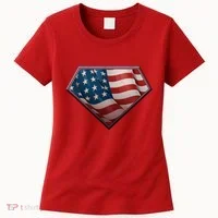 Super USA American Flag Women's T-Shirt thumb 0