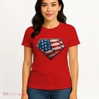 Super USA American Flag Women's T-Shirt thumb 4