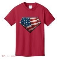 Super USA American Flag Kids T-Shirt thumb 0