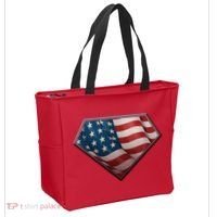 Super USA American Flag Tote Bag thumb 2