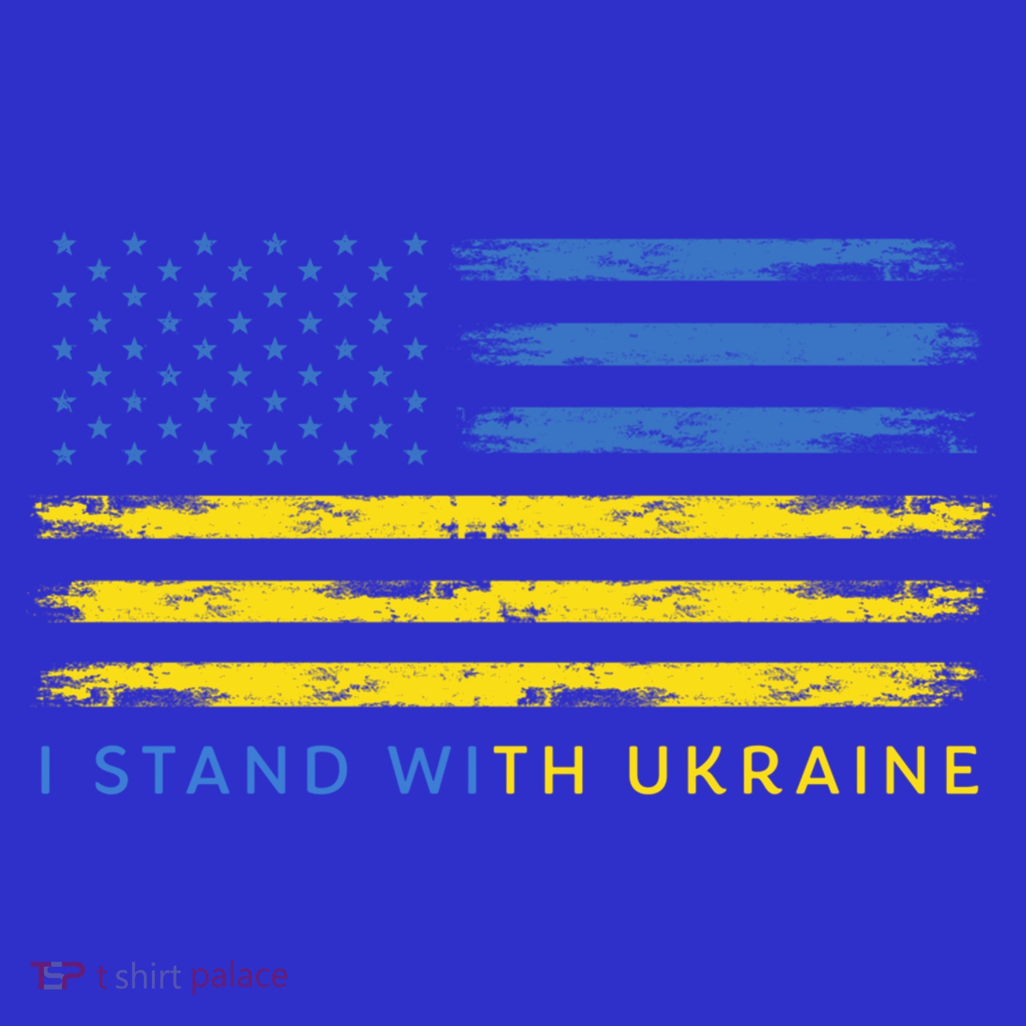 Support Ukrainian American Flag I Stand With Ukraine Gift Women's Tank Top
