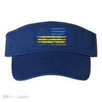 Support Ukrainian American Flag I Stand With Ukraine Gift Visor thumb 0