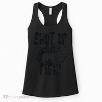 Shut Up And Fish Funny Fishing Women's Tank Top thumb 0
