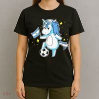 Soccer Unicorn Argentina Jersey Shirt Argentinian Football T-Shirt thumb 4