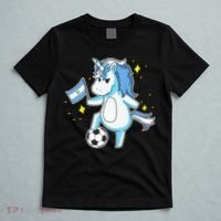Soccer Unicorn Argentina Jersey Shirt Argentinian Football T-Shirt thumb 5