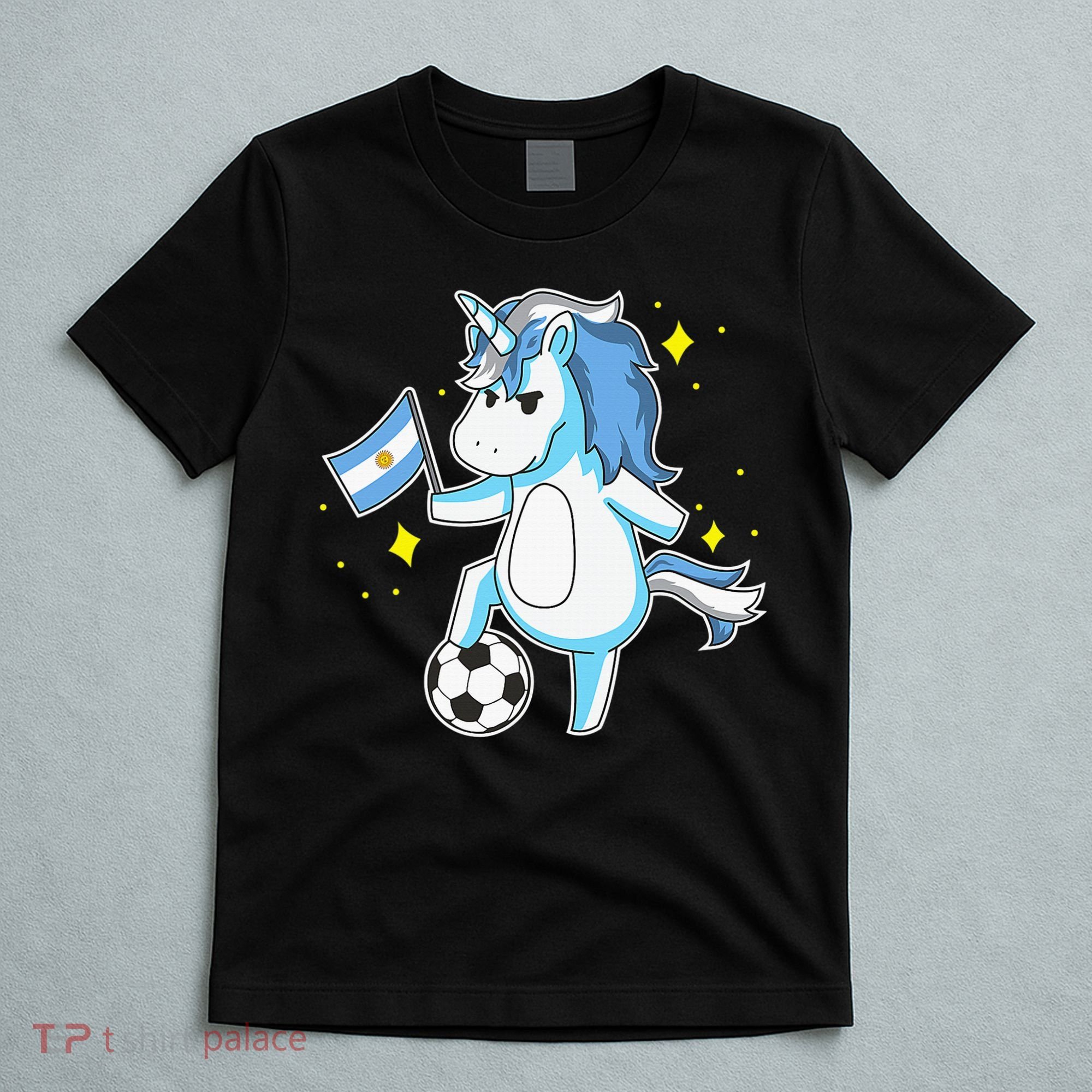 Soccer Unicorn Argentina Jersey Shirt Argentinian Football T-Shirt