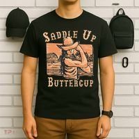 Saddle Up Buttercup Rodeo Girl Cowgirl Cowboy T-Shirt thumb 6