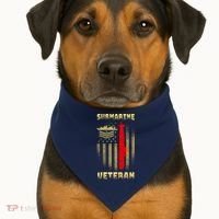 Submarine Veteran USA-Made Doggie Bandana thumb 1