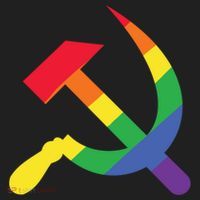 Soviet Union Communist Flag Hammer And Sickle Lgbtq Rainbow Gift Women's Sweatshirt thumb 2