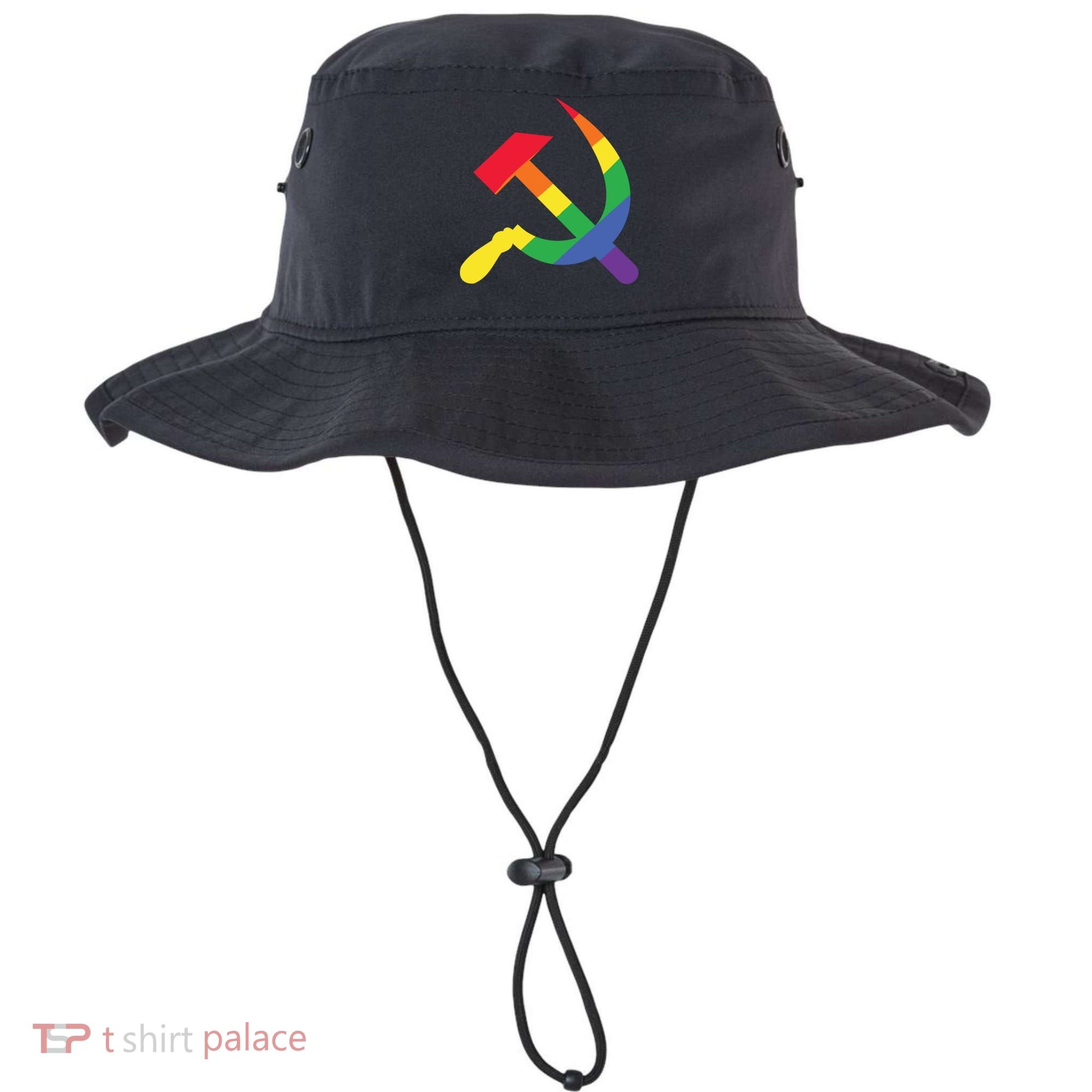 Soviet Union Communist Flag Hammer And Sickle Lgbtq Rainbow Gift Bucket Hat