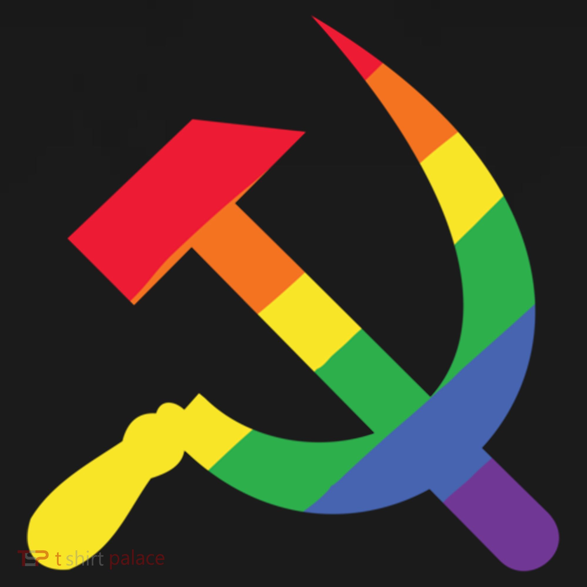 Soviet Union Communist Flag Hammer And Sickle Lgbtq Rainbow Gift Bucket Hat