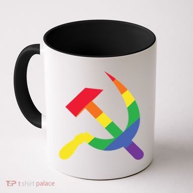 Soviet Union Communist Flag Hammer And Sickle Lgbtq Rainbow Gift Coffee Mug