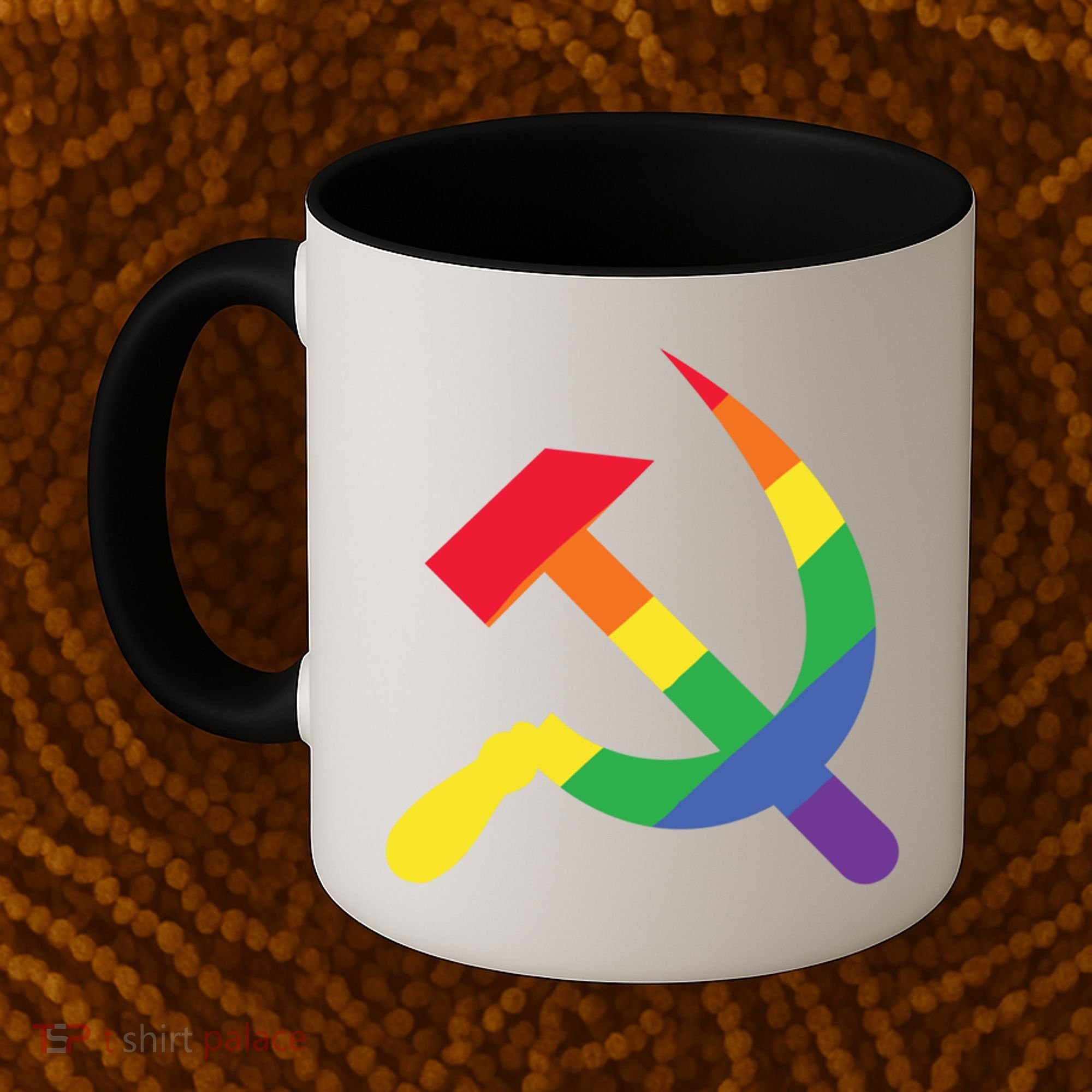 Soviet Union Communist Flag Hammer And Sickle Lgbtq Rainbow Gift Coffee Mug