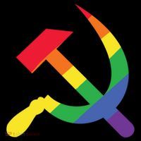 Soviet Union Communist Flag Hammer And Sickle Lgbtq Rainbow Gift Coffee Mug thumb 5
