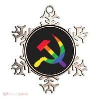 Soviet Union Communist Flag Hammer And Sickle Lgbtq Rainbow Gift Ornament thumb 0