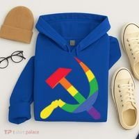 Soviet Union Communist Flag Hammer And Sickle Lgbtq Rainbow Gift Hoodie thumb 4