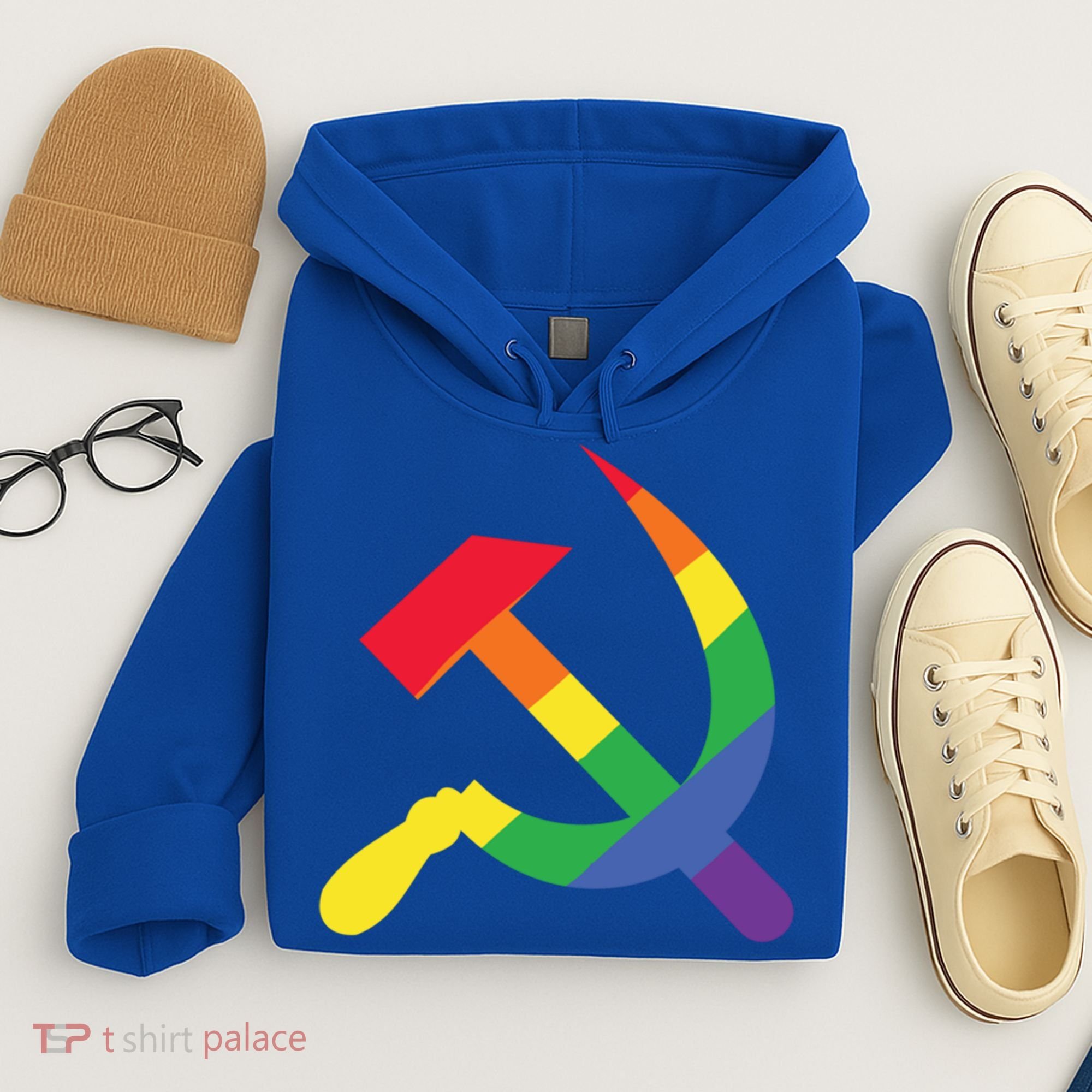 Soviet Union Communist Flag Hammer And Sickle Lgbtq Rainbow Gift Hoodie