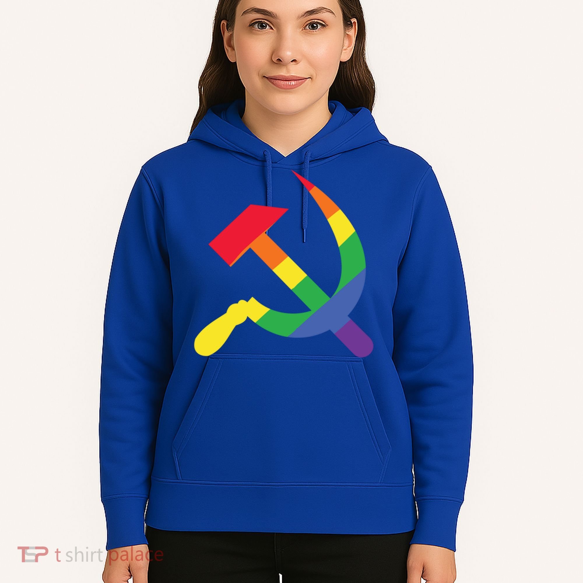 Soviet Union Communist Flag Hammer And Sickle Lgbtq Rainbow Gift Hoodie