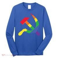 Soviet Union Communist Flag Hammer And Sickle Lgbtq Rainbow Gift Long Sleeve Shirt thumb 0