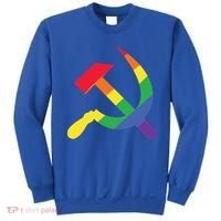 Soviet Union Communist Flag Hammer And Sickle Lgbtq Rainbow Gift Sweatshirt thumb 0