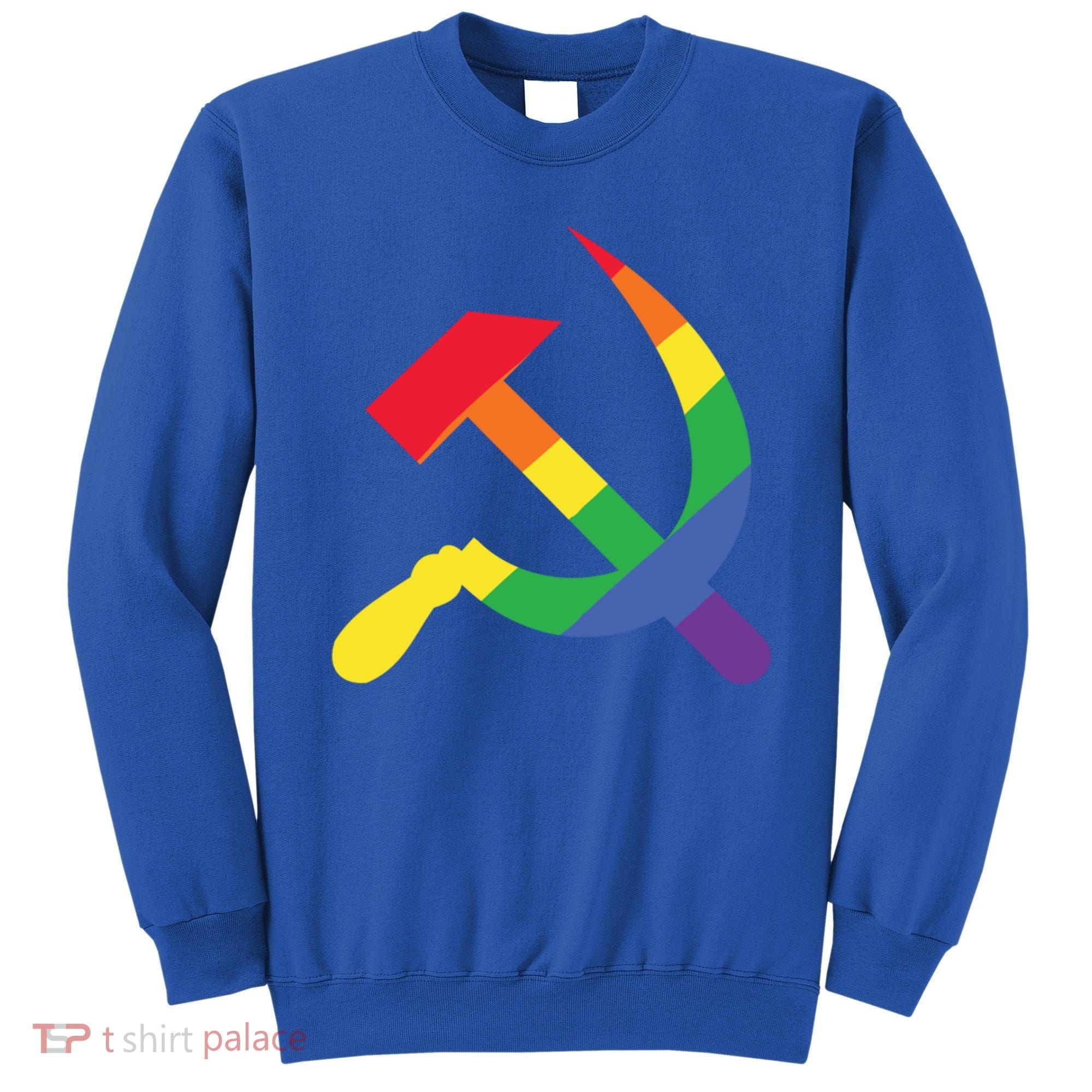 Soviet Union Communist Flag Hammer And Sickle Lgbtq Rainbow Gift Sweatshirt