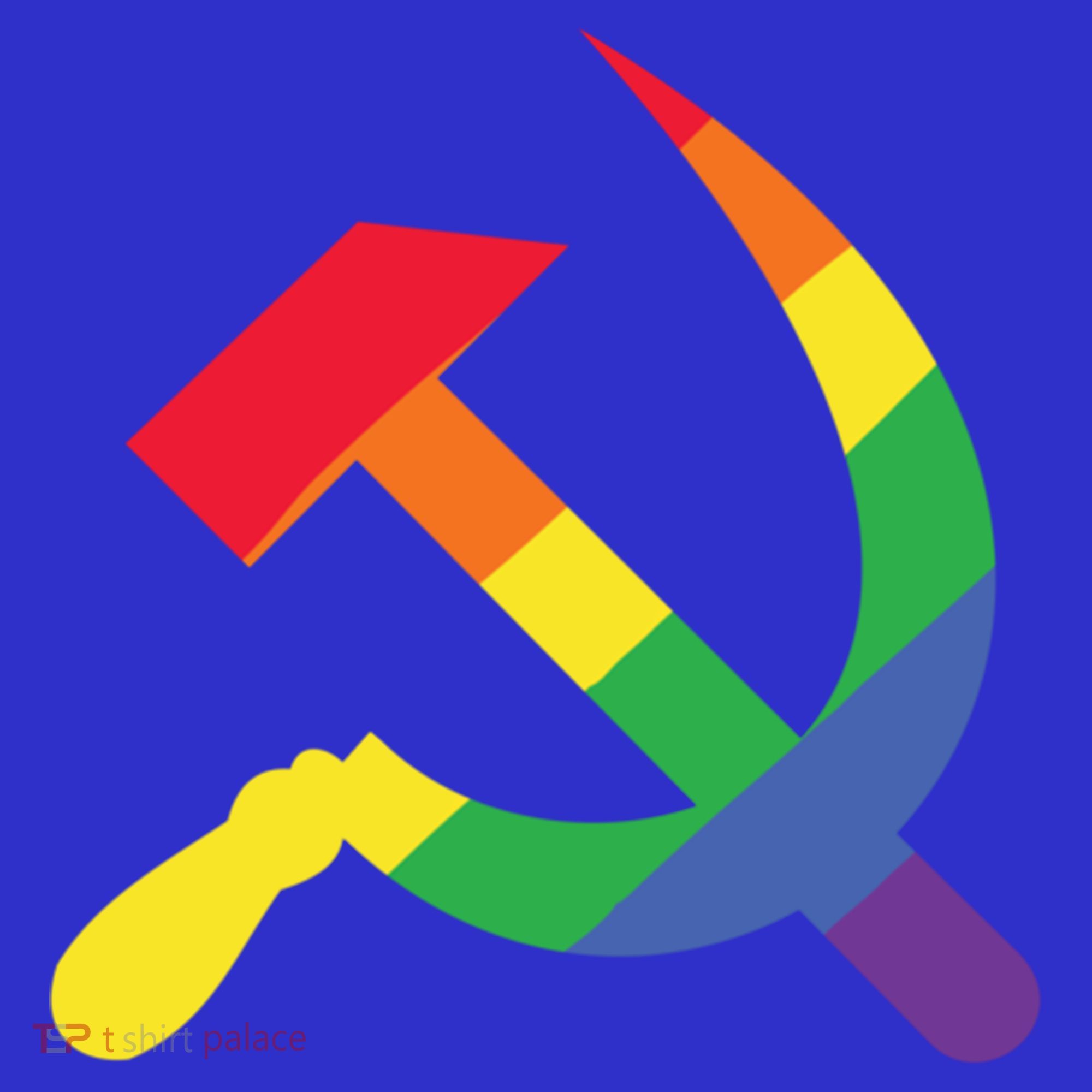 Soviet Union Communist Flag Hammer And Sickle Lgbtq Rainbow Gift Sweatshirt