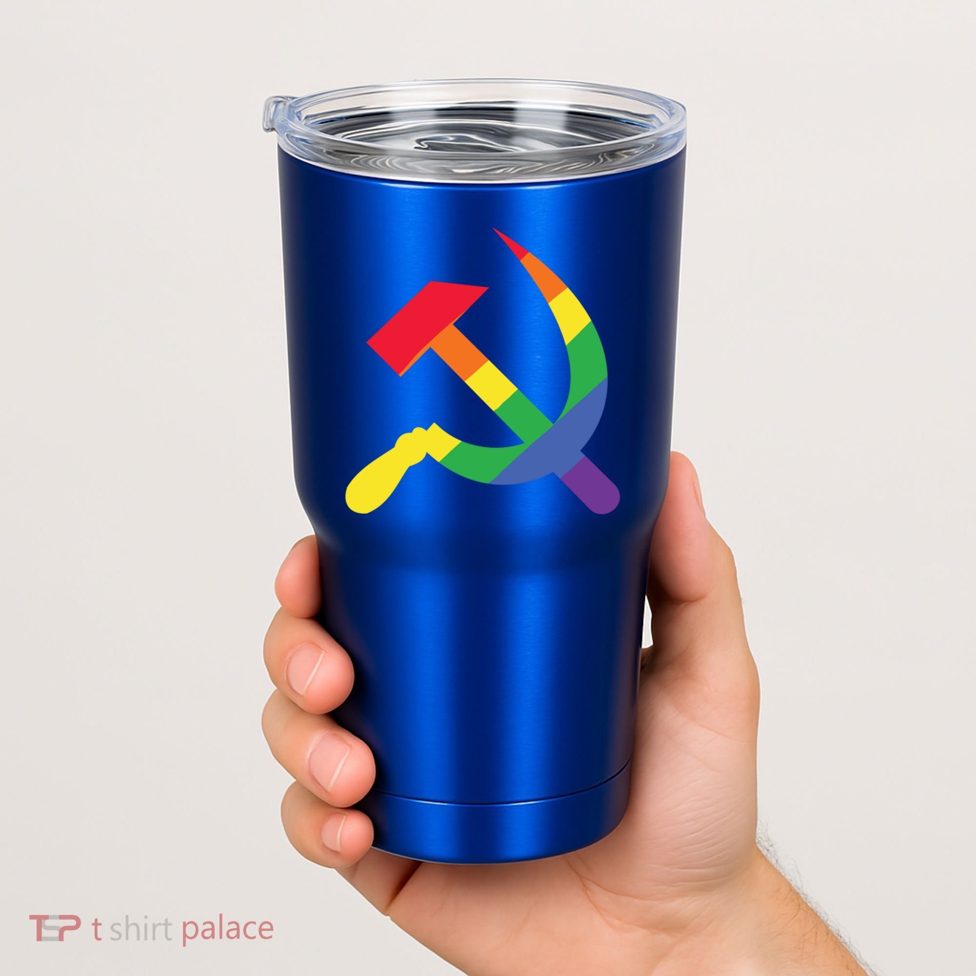 Soviet Union Communist Flag Hammer And Sickle Lgbtq Rainbow Gift Tumbler