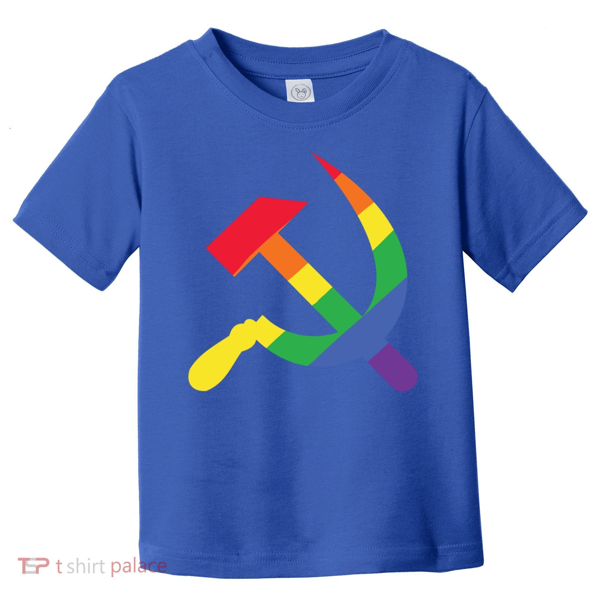 Soviet Union Communist Flag Hammer And Sickle Lgbtq Rainbow Gift Toddler T-Shirt