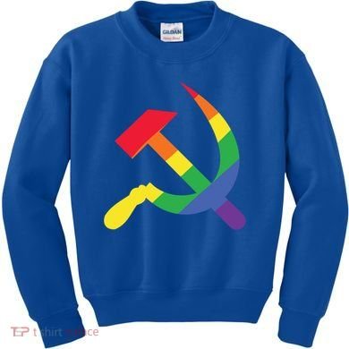 Soviet Union Communist Flag Hammer And Sickle Lgbtq Rainbow Gift Kids Sweatshirt