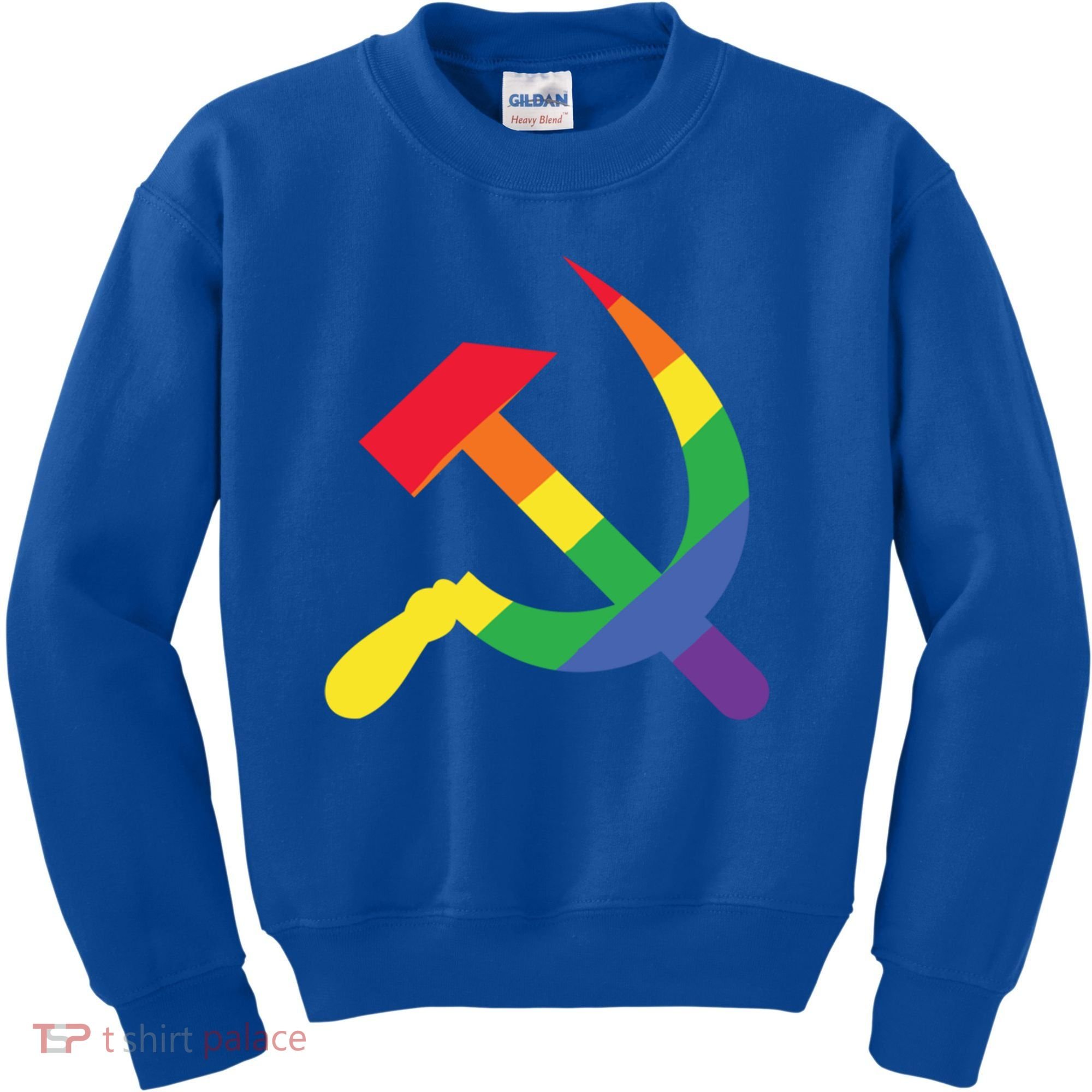 Soviet Union Communist Flag Hammer And Sickle Lgbtq Rainbow Gift Kids Sweatshirt