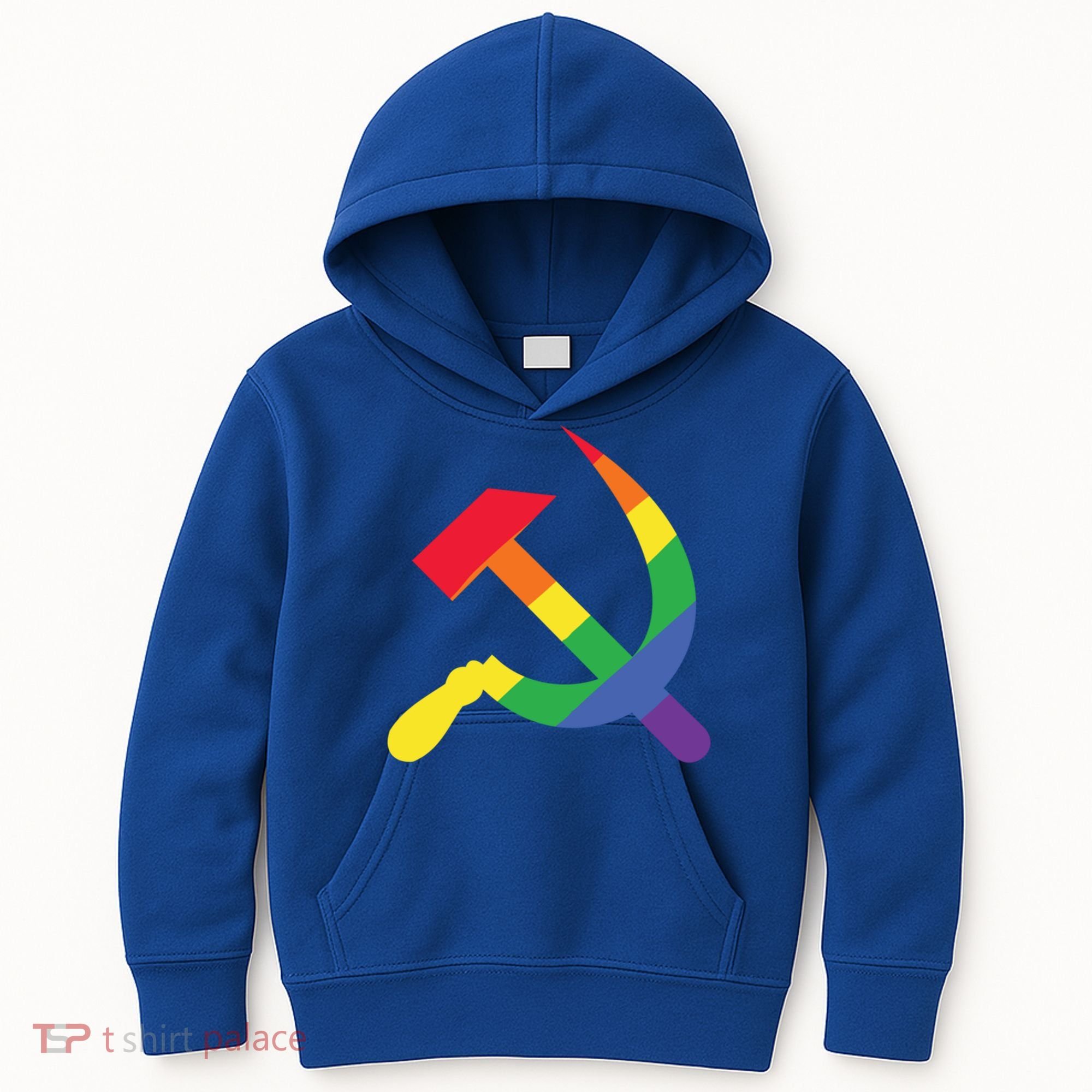 Soviet Union Communist Flag Hammer And Sickle Lgbtq Rainbow Gift Kids Hoodie