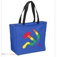 Soviet Union Communist Flag Hammer And Sickle Lgbtq Rainbow Gift Tote Bag thumb 2