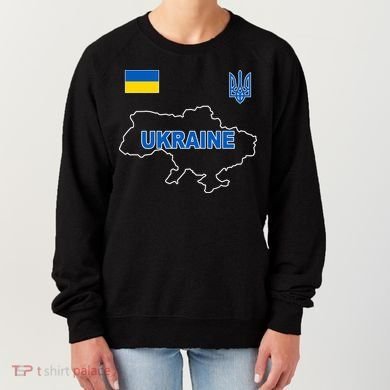 Support Ukraine Country Map Women's Sweatshirt