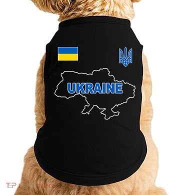 Support Ukraine Country Map Doggie Tank