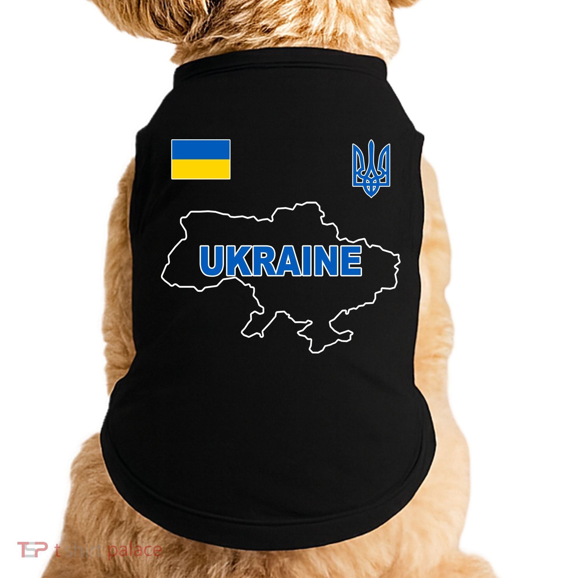 Support Ukraine Country Map Doggie Tank