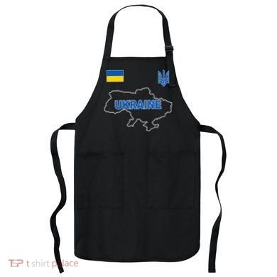 Support Ukraine Country Map Apron