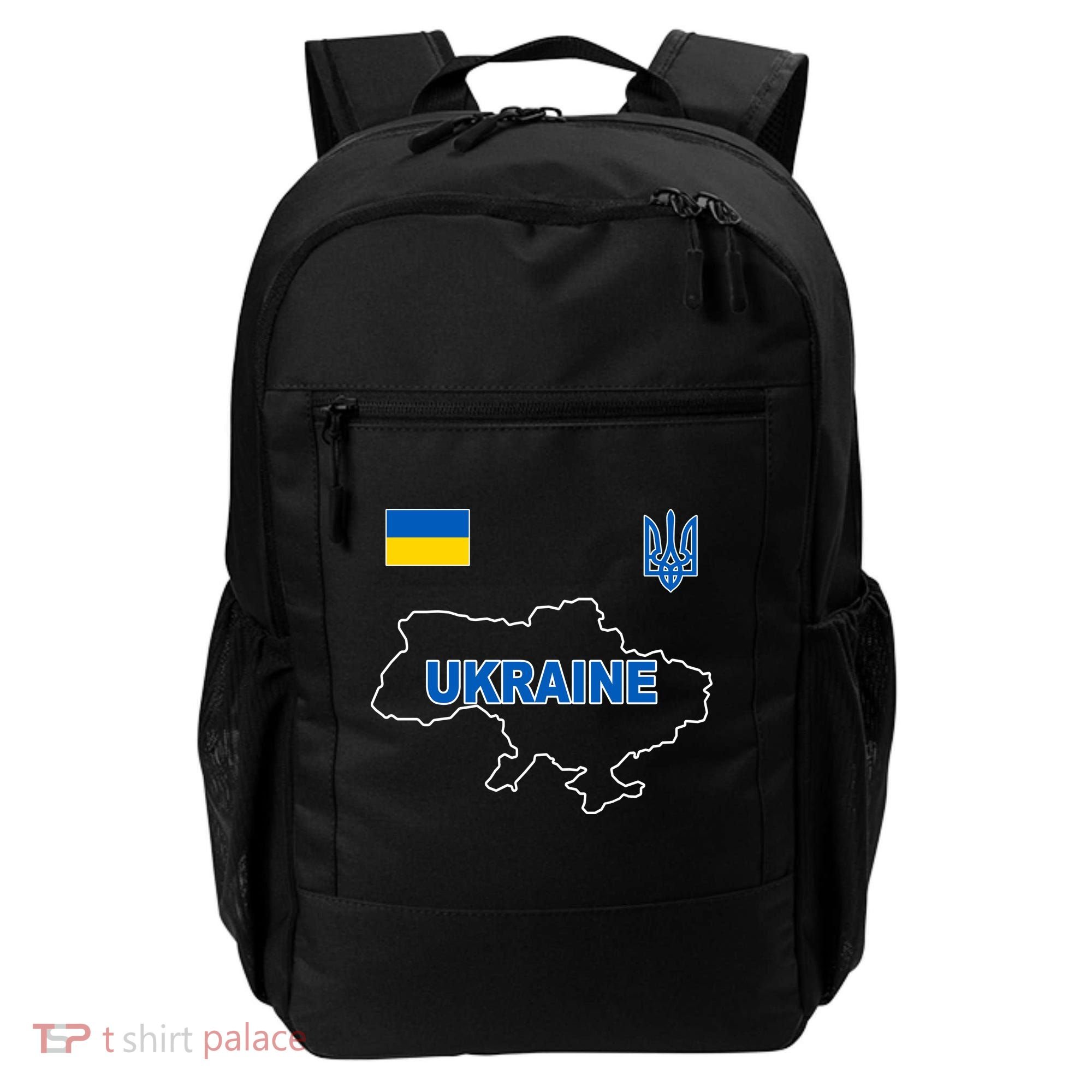 Support Ukraine Country Map Backpack