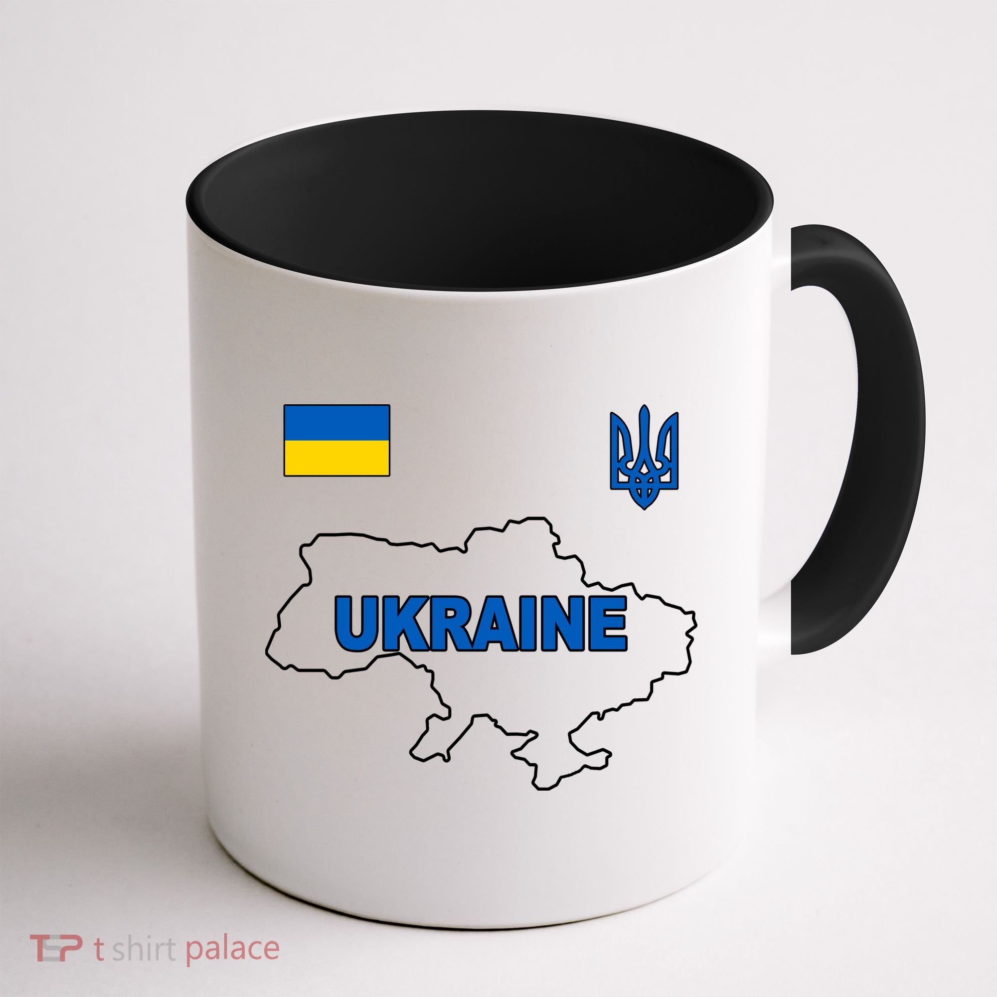 Support Ukraine Country Map Coffee Mug