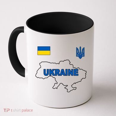 Support Ukraine Country Map Coffee Mug