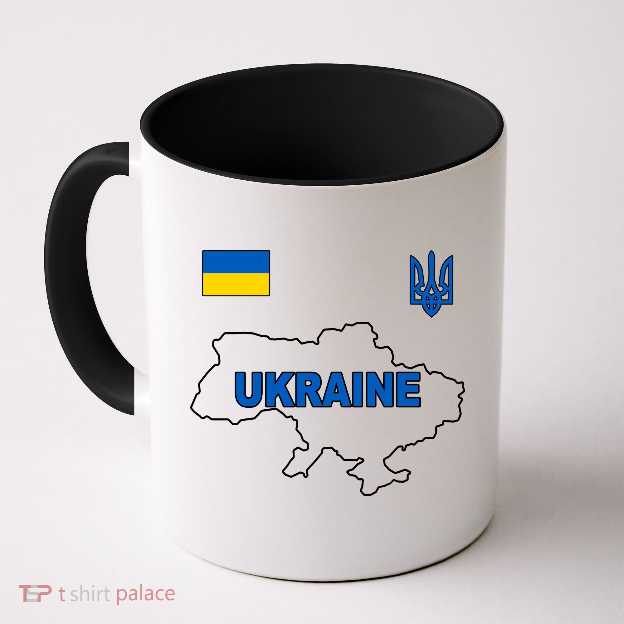 Support Ukraine Country Map Coffee Mug