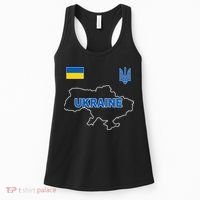 Support Ukraine Country Map Women's Tank Top thumb 0