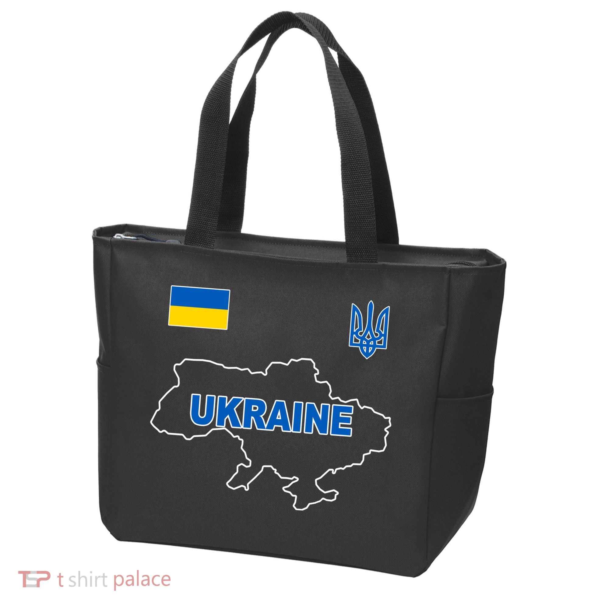 Support Ukraine Country Map Tote Bag