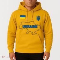 Support Ukraine Country Map Hoodie thumb 2