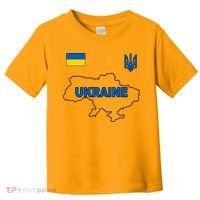 Support Ukraine Country Map Toddler T-Shirt thumb 0