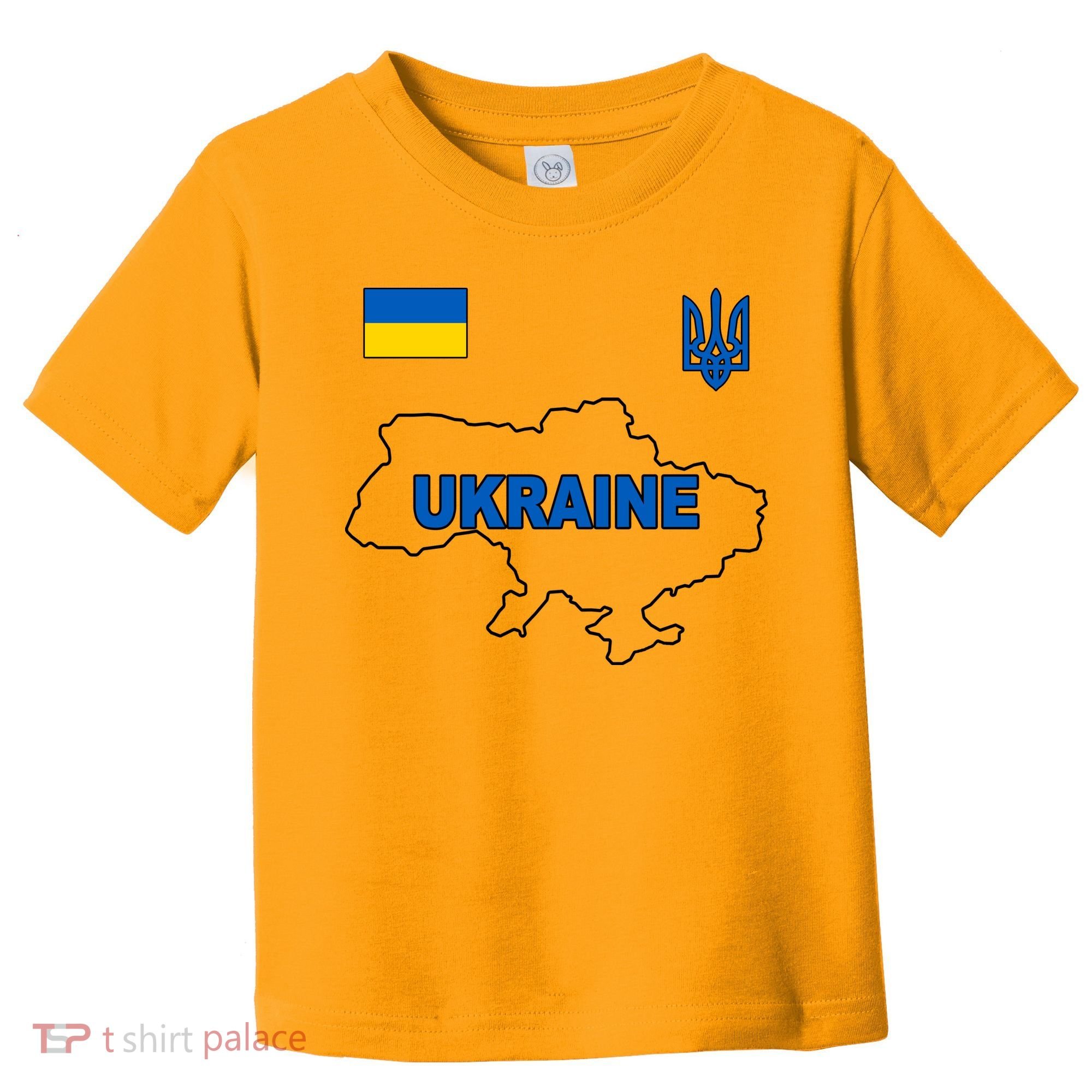 Support Ukraine Country Map Toddler T-Shirt
